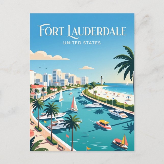 Postal Fort Lauderdale Florida (Anverso)