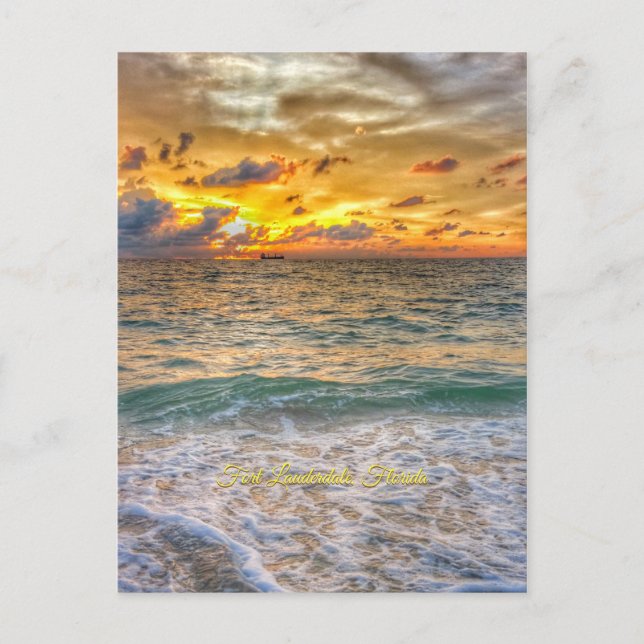 Postal Fort Lauderdale, Florida - Aqua Burn (Anverso)
