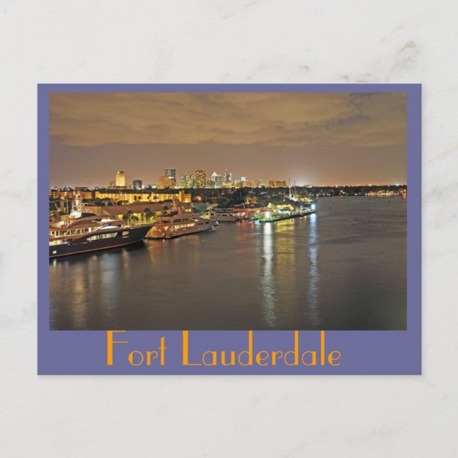 Postal Fort Lauderdale, la Venecia de las Américas (Anverso)