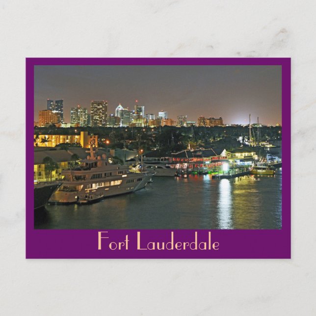 Postal Fort Lauderdale, La Venecia de las Américas (Anverso)