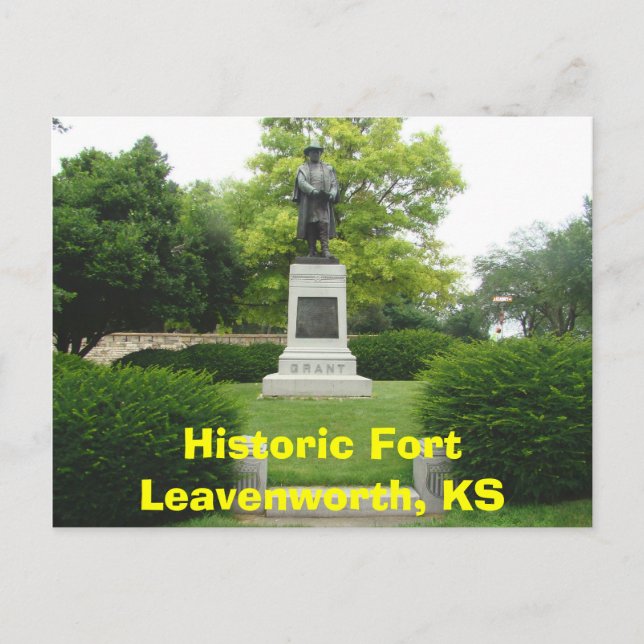 Postal Fort Leavenworth, KS- General Grant Monu (Anverso)