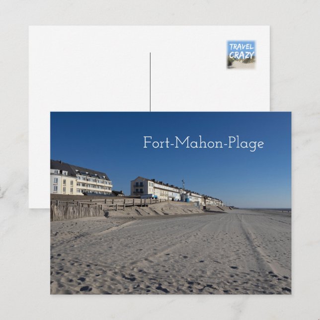 Postal Fort-Mahon-Plage, Beach View, Francia (Anverso / Reverso)