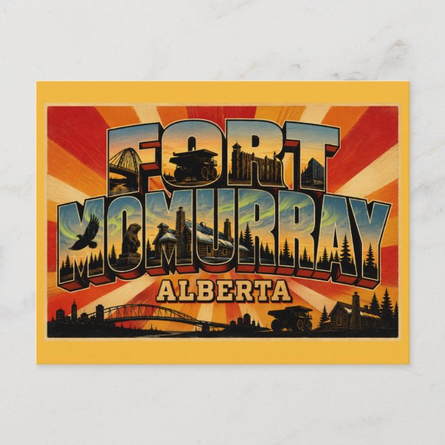 Postal Fort McMurray Alberta Espíritu del Norte (Anverso)