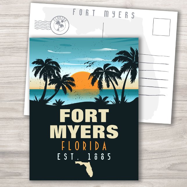 Postal Fort Myers Florida Beach - Retro Sunset 60 (Subido por el creador)
