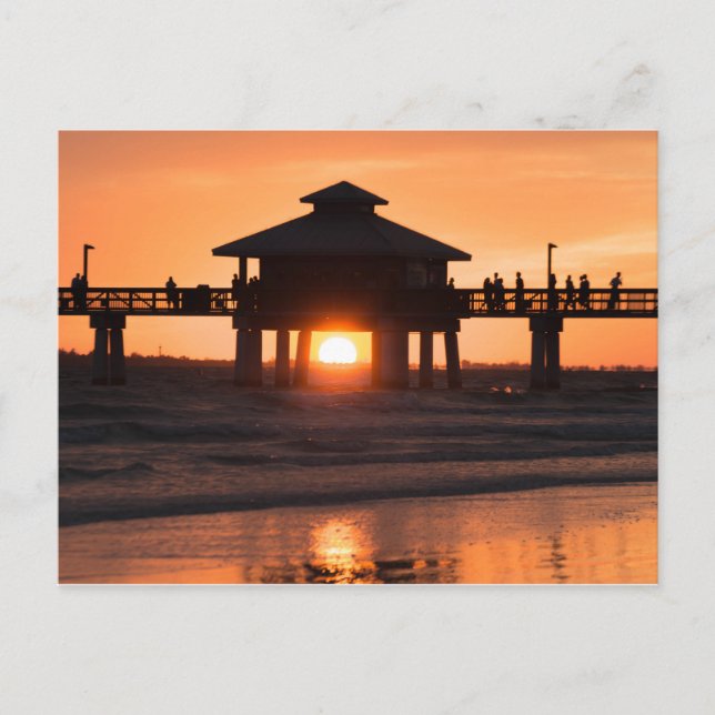 Postal Fort Myers Pier Sunset (Anverso)