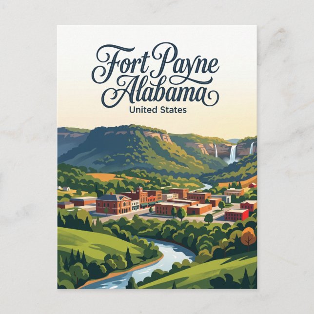 Postal Fort Payne Alabama (Anverso)