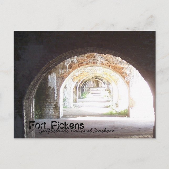Postal Fort Pickens, Islas del Golfo (Anverso)
