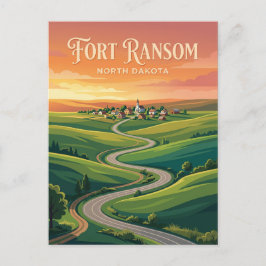 Postal Fort Ransom EE. UU.