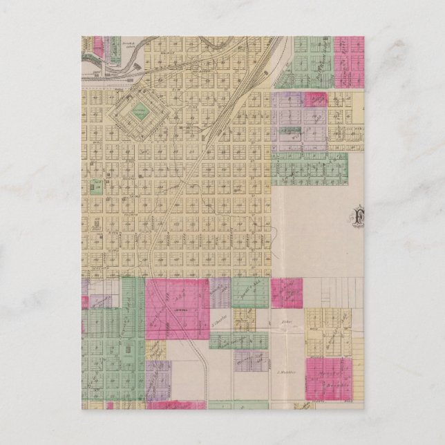 Postal Fort Scott, condado de Bourbon, Kansas (Anverso)
