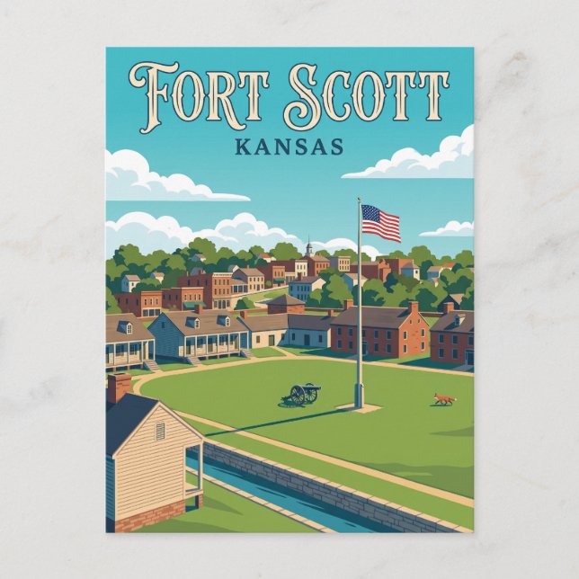 Postal Fort Scott Kansas (Anverso)