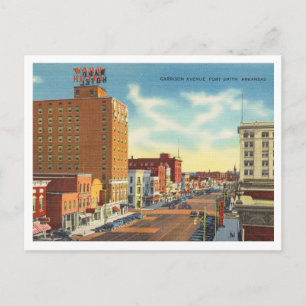 Postal Fort Smith Arkansas Avenida Garrison Vintage años