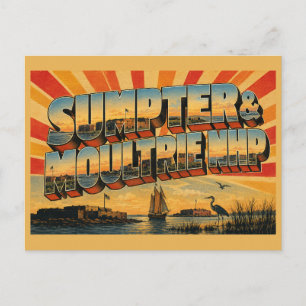 Postal Fort Sumter y Moultrie NHP SC Puerto Art