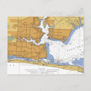 Postal Fort Walton Beach, FL Nautical Chart