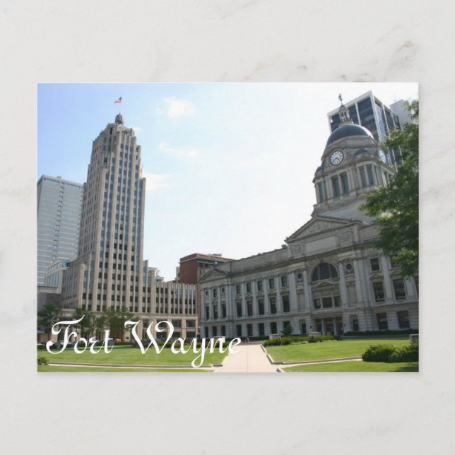 Postal Fort Wayne Postcard (Anverso)