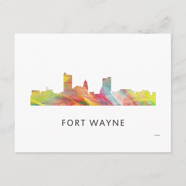 POSTAL FORT WAYNE SKYLINE WB1 - (Anverso)