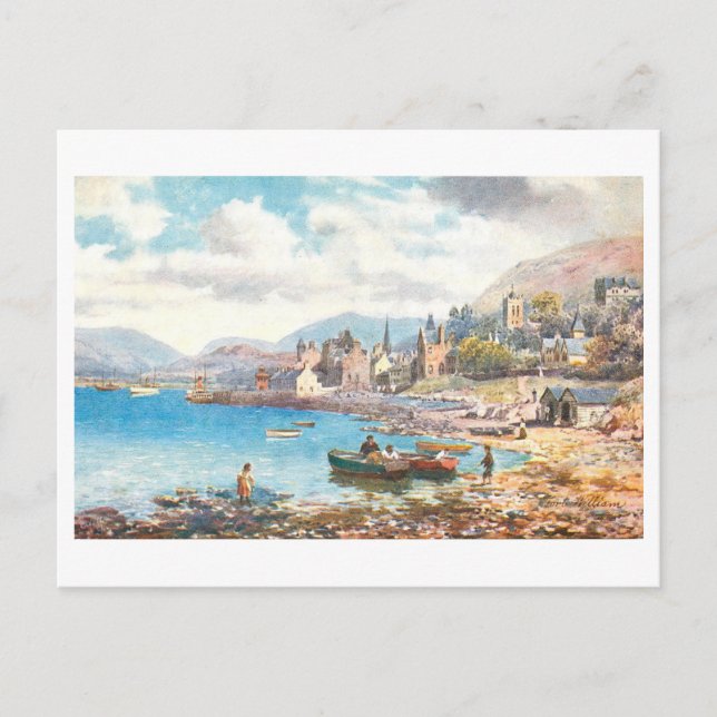 Postal Fort William antiguo, Escocia (Anverso)