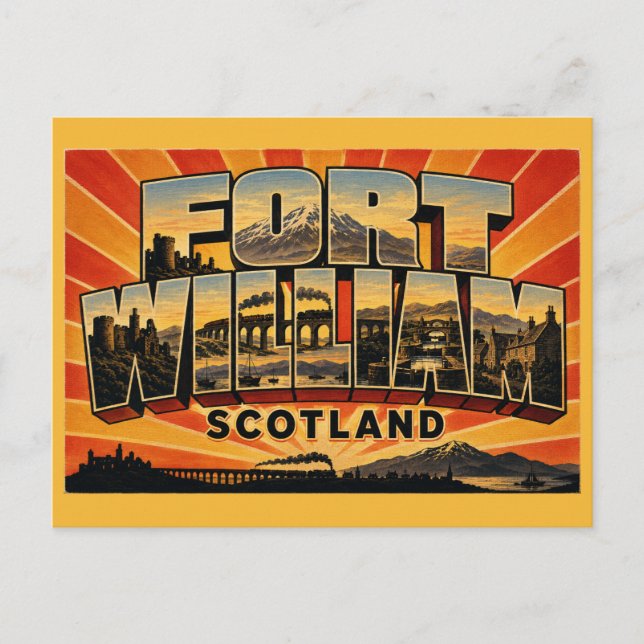 Postal Fort William Escocia Ben Nevis (Anverso)