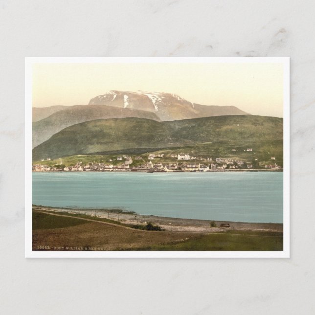 Postal Fort William y Ben Nevis, Inverness, Escocia (Anverso)