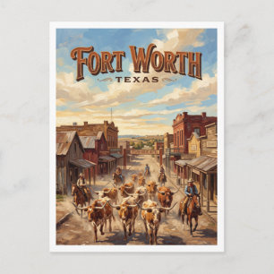 Postal Fort Worth Stockyards Texas