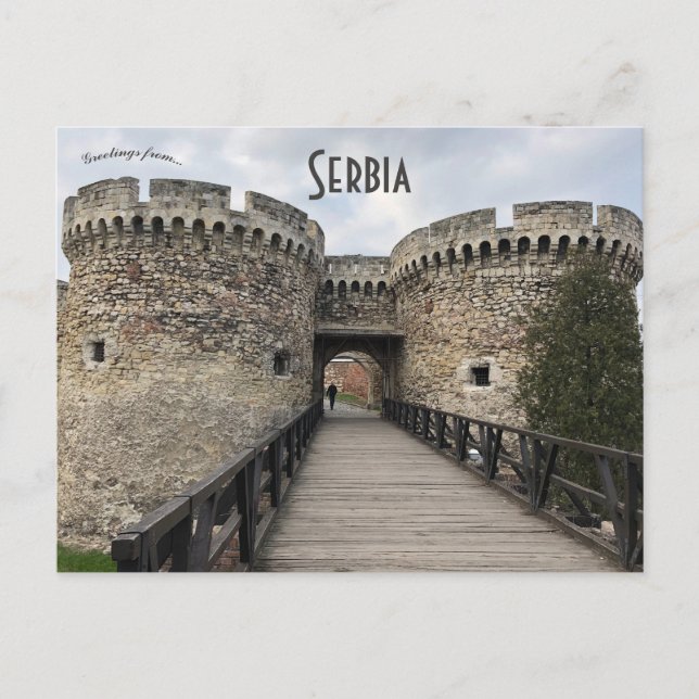Postal Fortaleza de Belgrado en Serbia de Belgrado (Anverso)