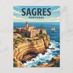 Postal Fortaleza de Sagres Portugal