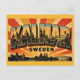 Postal Fortaleza del Castillo de Kalmar Suecia
