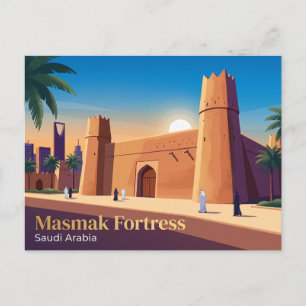 Postal Fortaleza Masmak Arabia Saudita