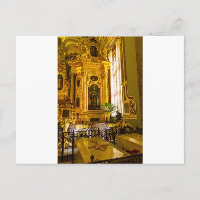 Postal Fortaleza Peter y Paul de San Petersburgo Rusia (Anverso)