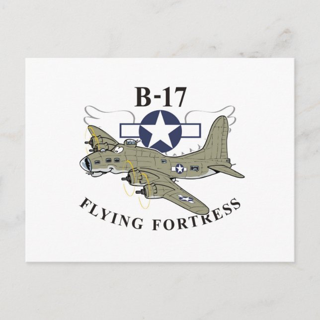 Postal Fortaleza voladora B-17 (Anverso)