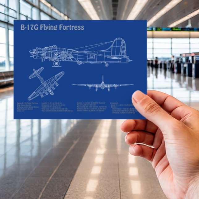 Postal Fortaleza Voladora B-17 - Planes de Planes de Plan (Subido por el creador)