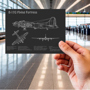 Postal Fortaleza Volante B-17 - Planos de avión PD