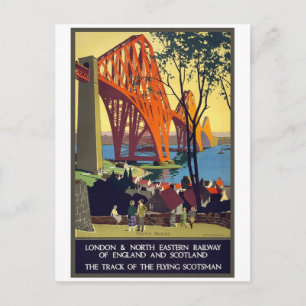 Postal Forth Bridge - Poster de Viajes de época