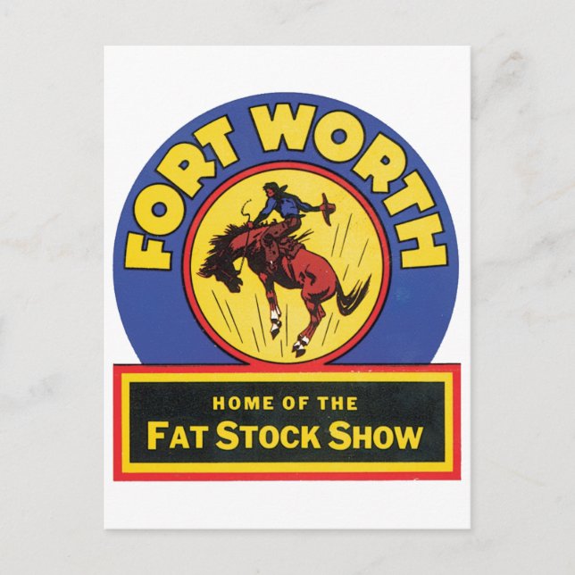 Postal Forth Worth Fat Stock Show (Anverso)