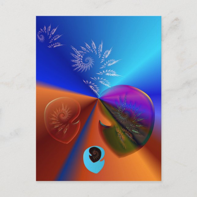 Postal Fósiles celestes (Anverso)