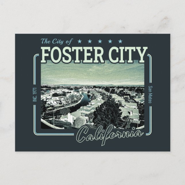 POSTAL FOSTER CITY SAN MATEO CALIFORNIA (Anverso)