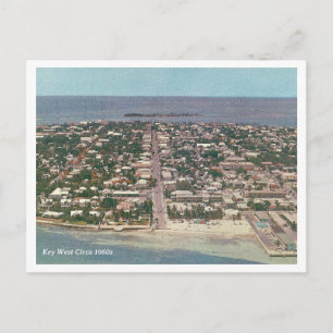 Postal Foto aérea antigua de Key West circa 1960s