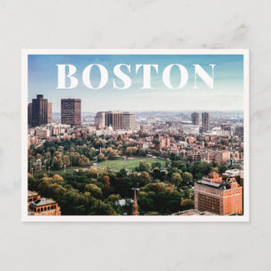 Postal Foto aérea de Boston Common Skyline Downtown