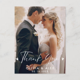 Postal Foto Agradecimiento de Boda
