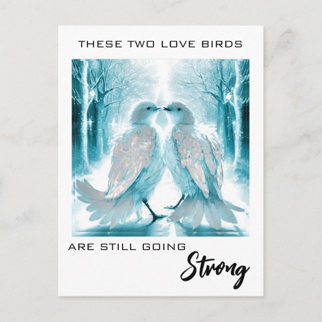 Postal *~* FOTO Aniversario Abstracto  Parejas de Amor AP (Anverso)