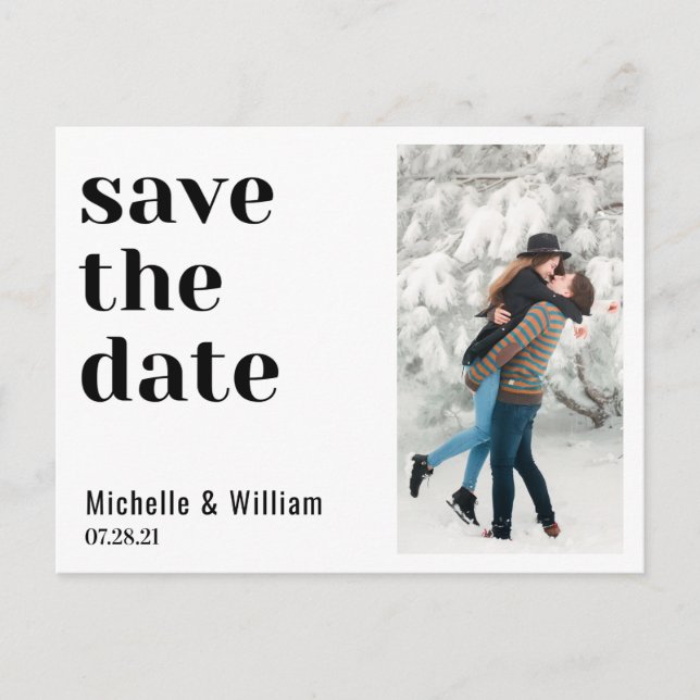 Postal foto audaz, moderna, elegante (Anverso)