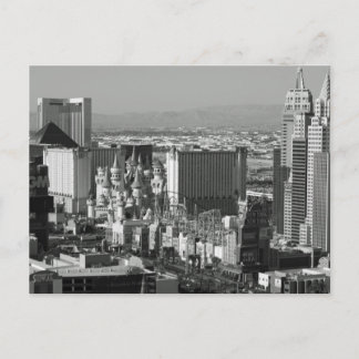 Postal Foto blanco y negro de Las Vegas