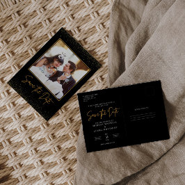 Postal Foto Boda de Oro y Negro Salva la Fecha