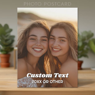 Postal Foto completa - Texto personalizado vertical
