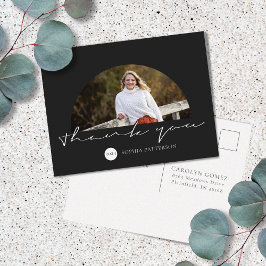 Postal Foto de agradecimiento minimalista