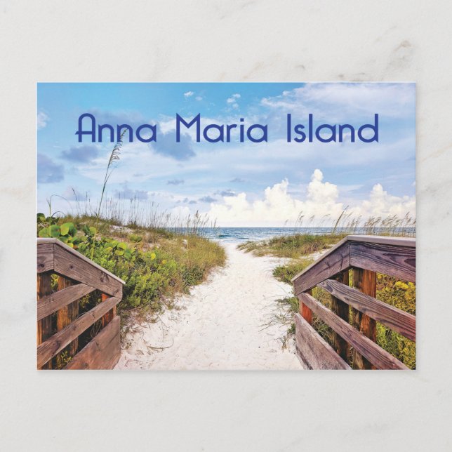 Postal Foto de Anna Maria Island Florida Bradenton Beach (Anverso)