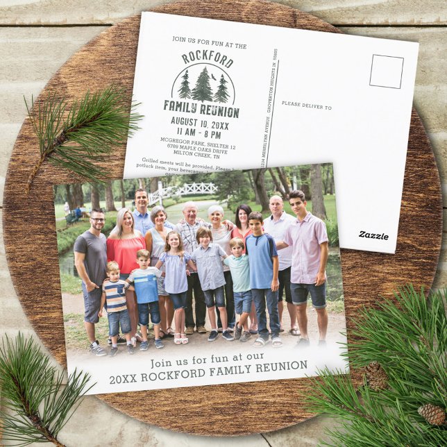 Postal Foto de árboles forestales de la Reunión de Famili (Subido por el creador)