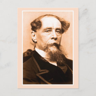 Postal Foto de arte Charles Dickens
