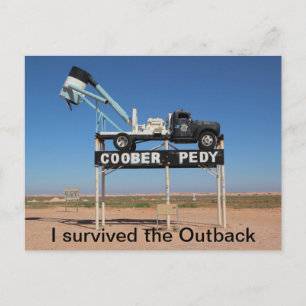 Postal Foto de Australia de recuerdo de Coober Pedy Outba