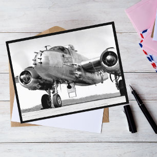 Postal Foto de avión antiguo, Cumpleaños de Aviación Geni