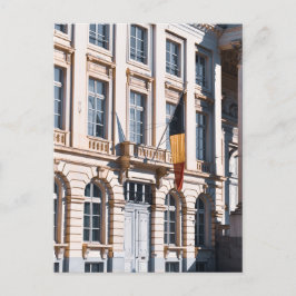 Postal Foto de bandera belga de Bruselas